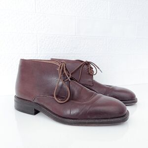 Florsheim Imperial Mens Lace Up Almond Toe Chukka Boots Brown 7